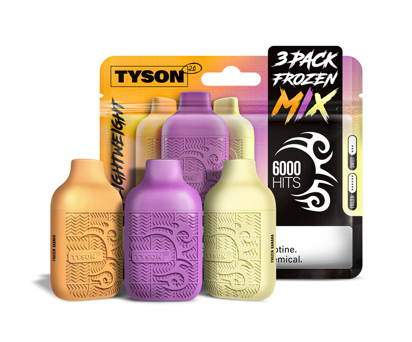 Tyson 2.0 Lightweight 6000 Hits 3-Pack Disposable Vape (10PK)