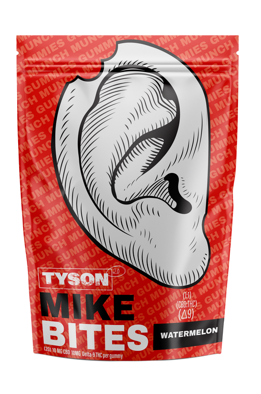 Mike Tyson Delta THC Ear Bite Gummies - 20 Pack Edibles Tyson 2.0 Watermelon Delta 9 