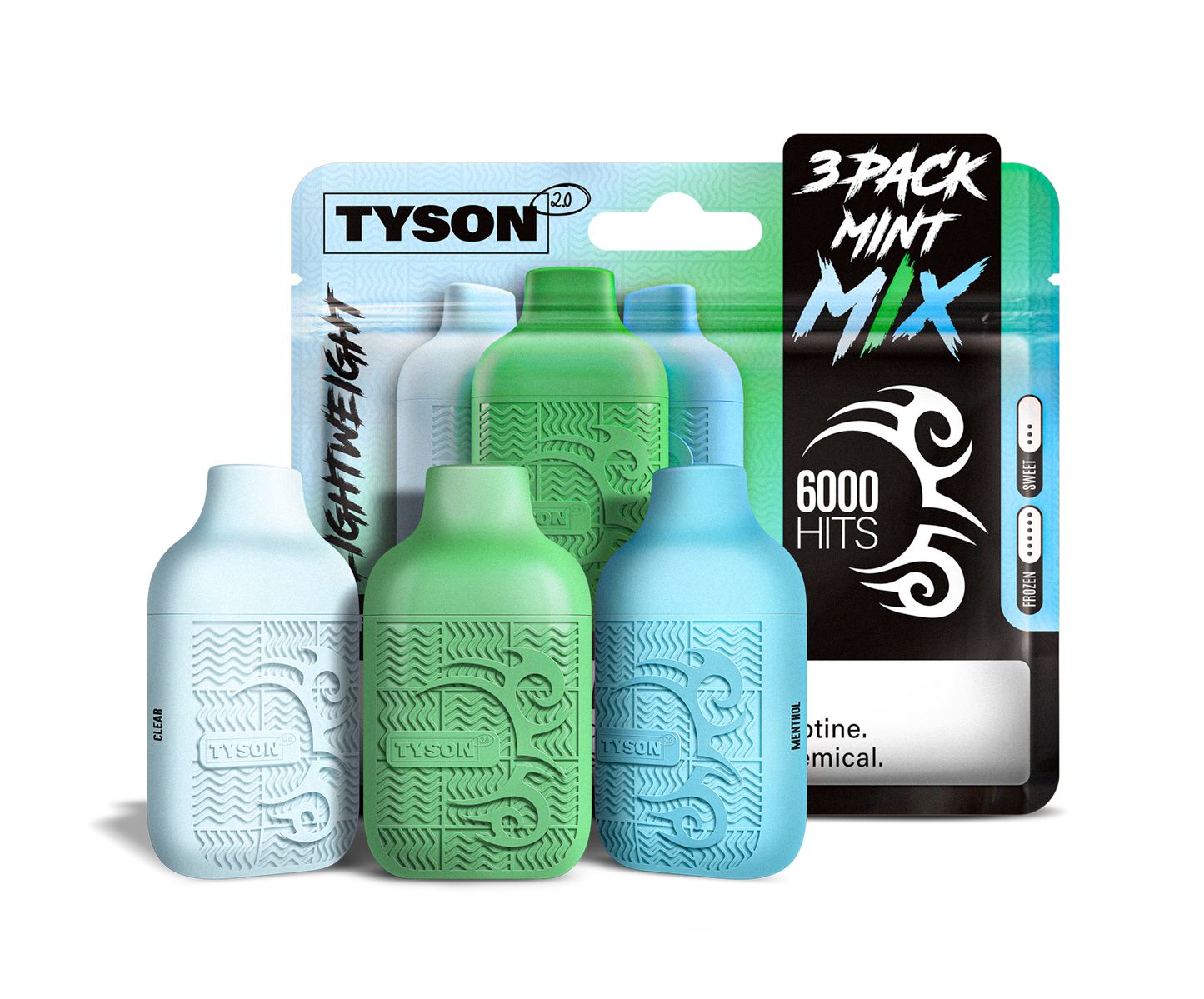 Tyson 2.0 Lightweight 6000 Hits 3-Pack Disposable Vape (10PK)