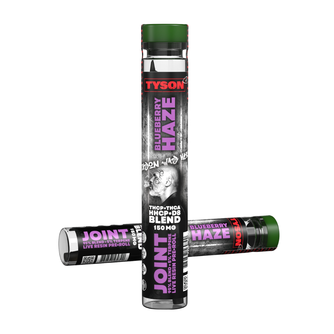 Tyson 2.0 THCP Blend Pre-Roll Joint Flower Tyson 2.0 Blueberry Haze  