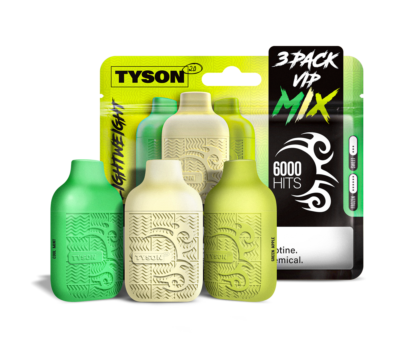 Tyson 2.0 Lightweight 6000 Hits 3-Pack Disposable Vape (10PK)