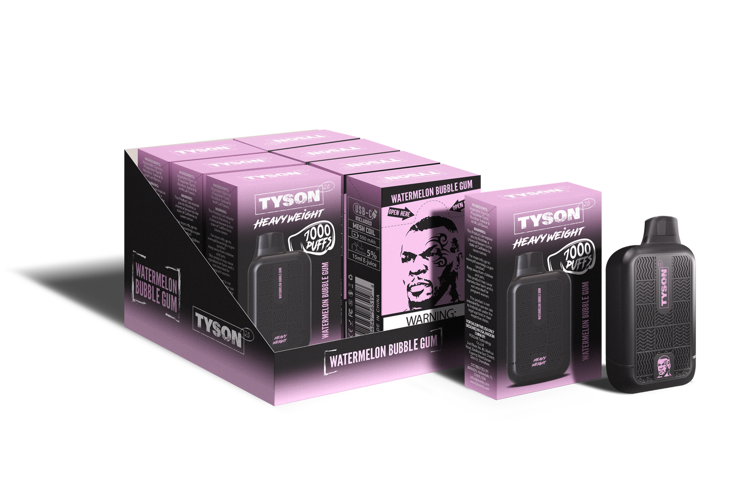 Tyson 2.0 Heavyweight 7000 Puffs Disposable Vape (10PK)