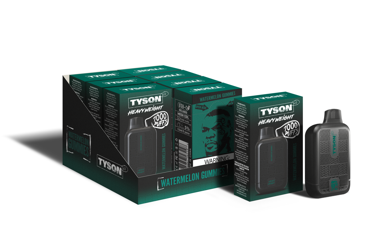 Tyson 2.0 Heavyweight 7000 Puffs Disposable Vape (10PK)