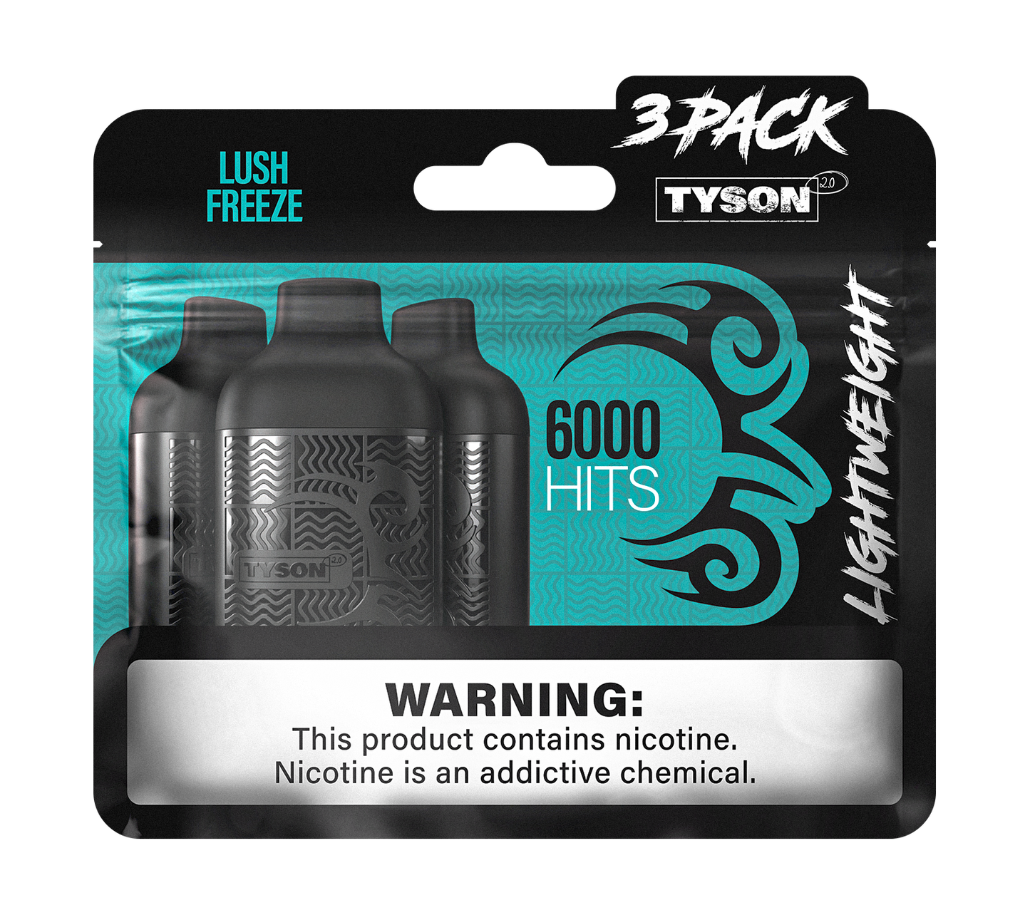 Tyson 2.0 Lightweight 6000 Hits 3-Pack Disposable Vape (10PK)