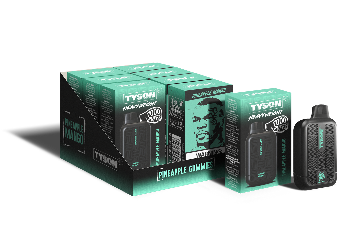 Tyson 2.0 Heavyweight 7000 Puffs Disposable Vape (10PK)