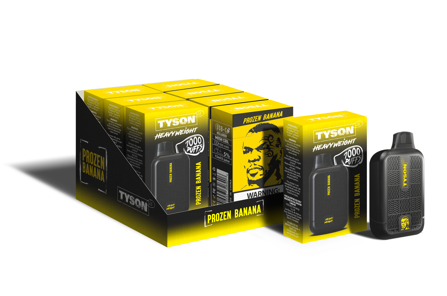 Tyson 2.0 Heavyweight 7000 Puffs Disposable Vape (10PK)