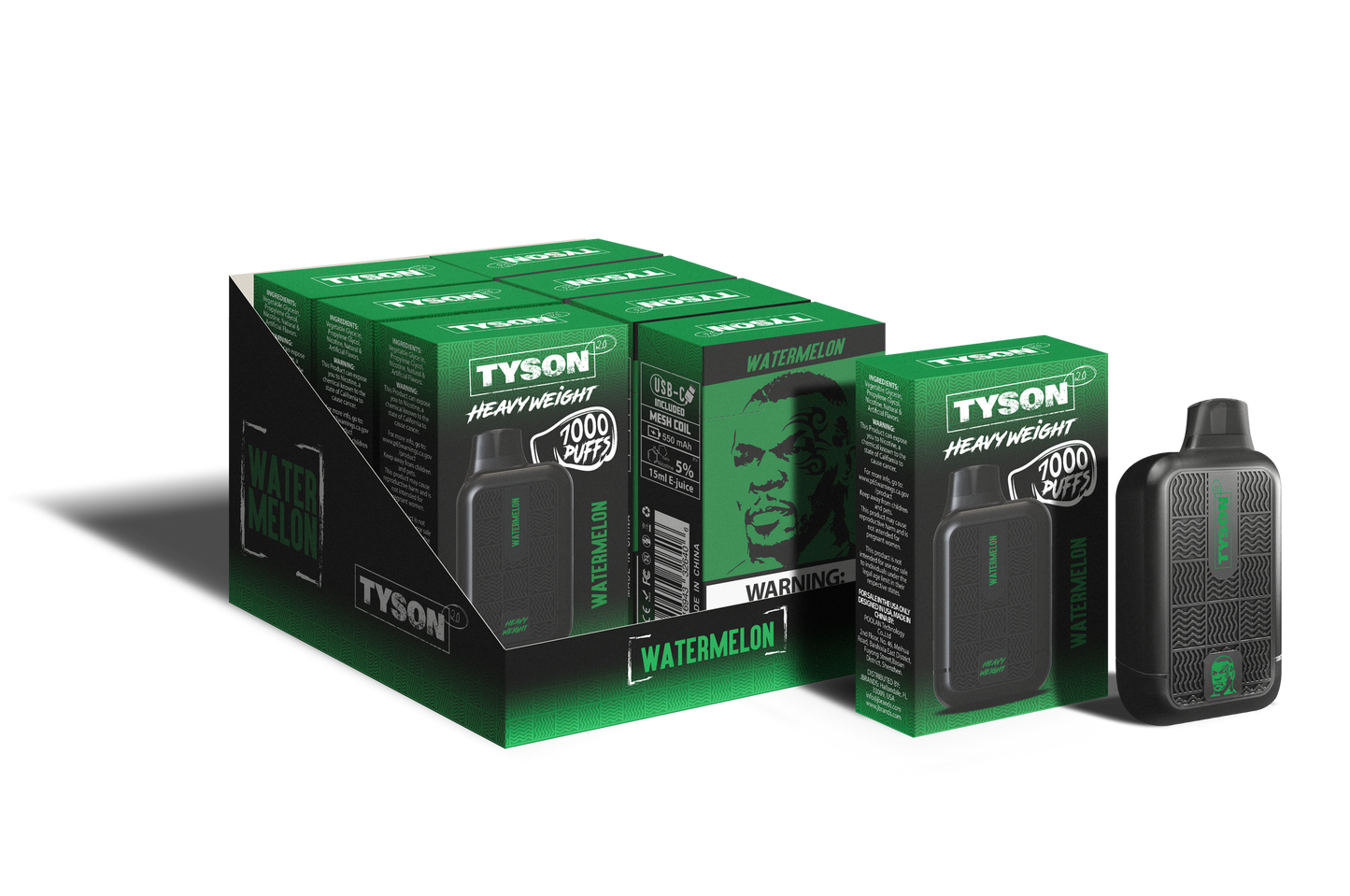 Tyson 2.0 Heavyweight 7000 Puffs Disposable Vape (10PK)